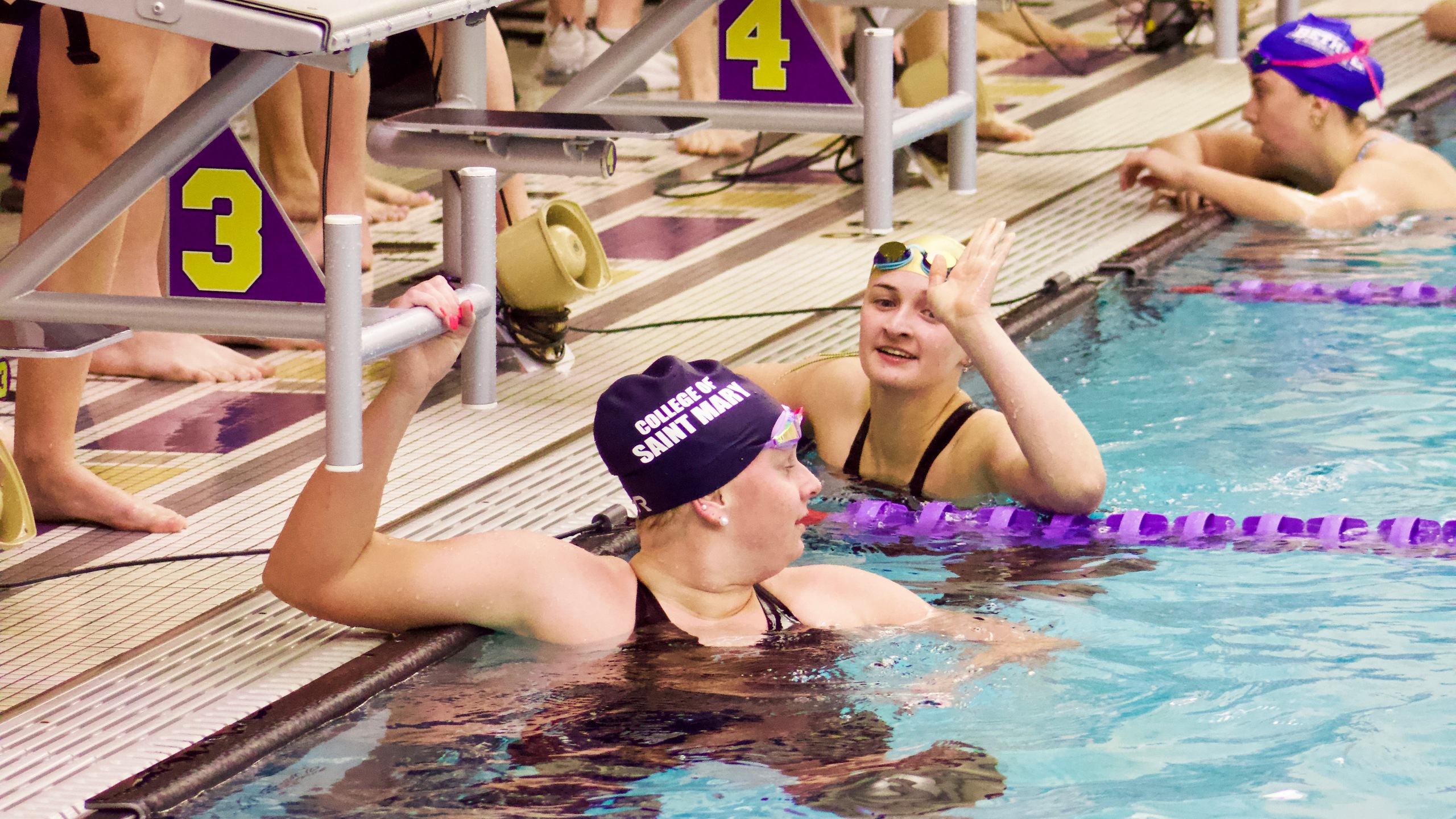 Flames swimmers competing at KCAC Championships
