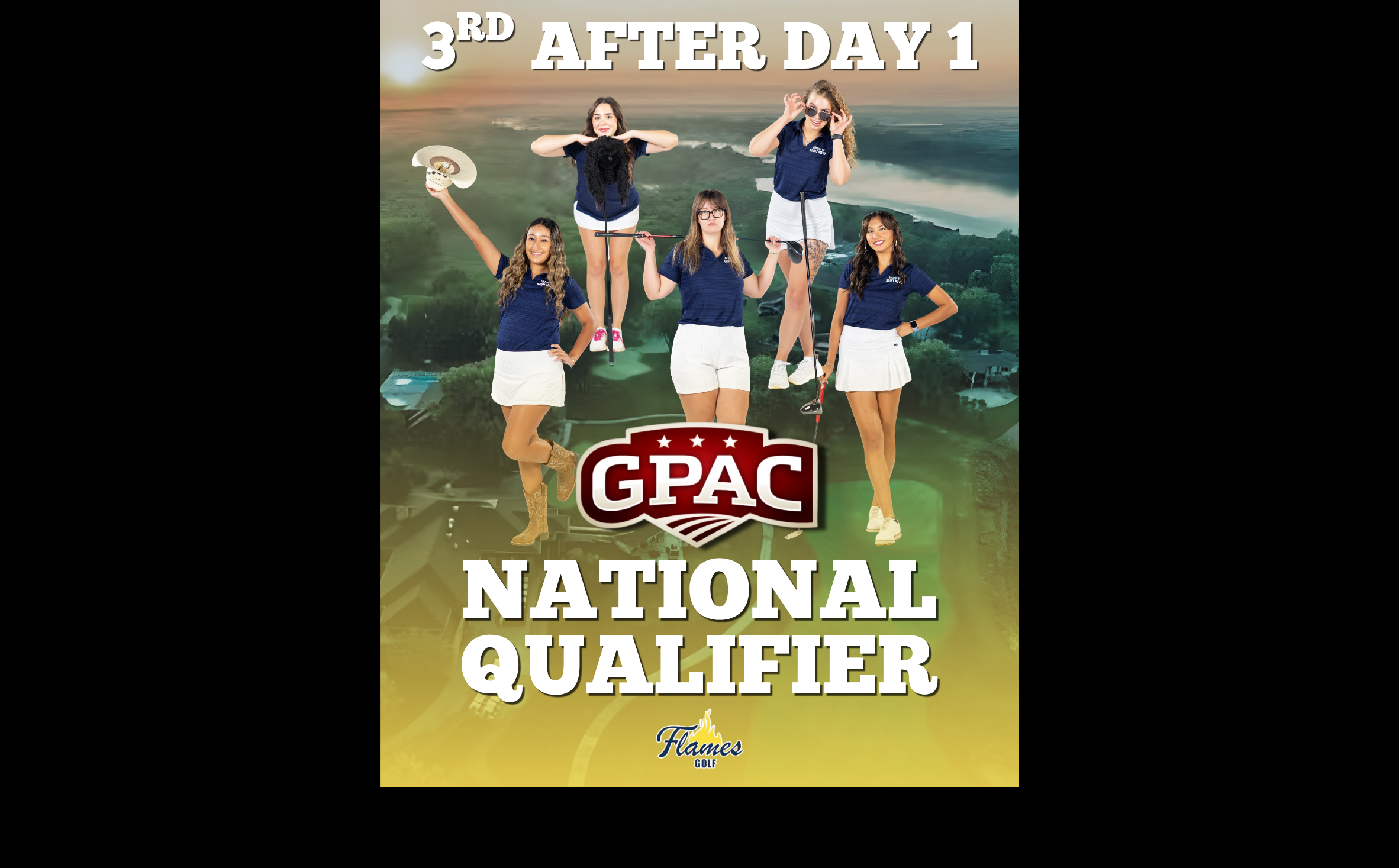 Flames 3rd, Farkas 4th at midway point of GPAC tourney