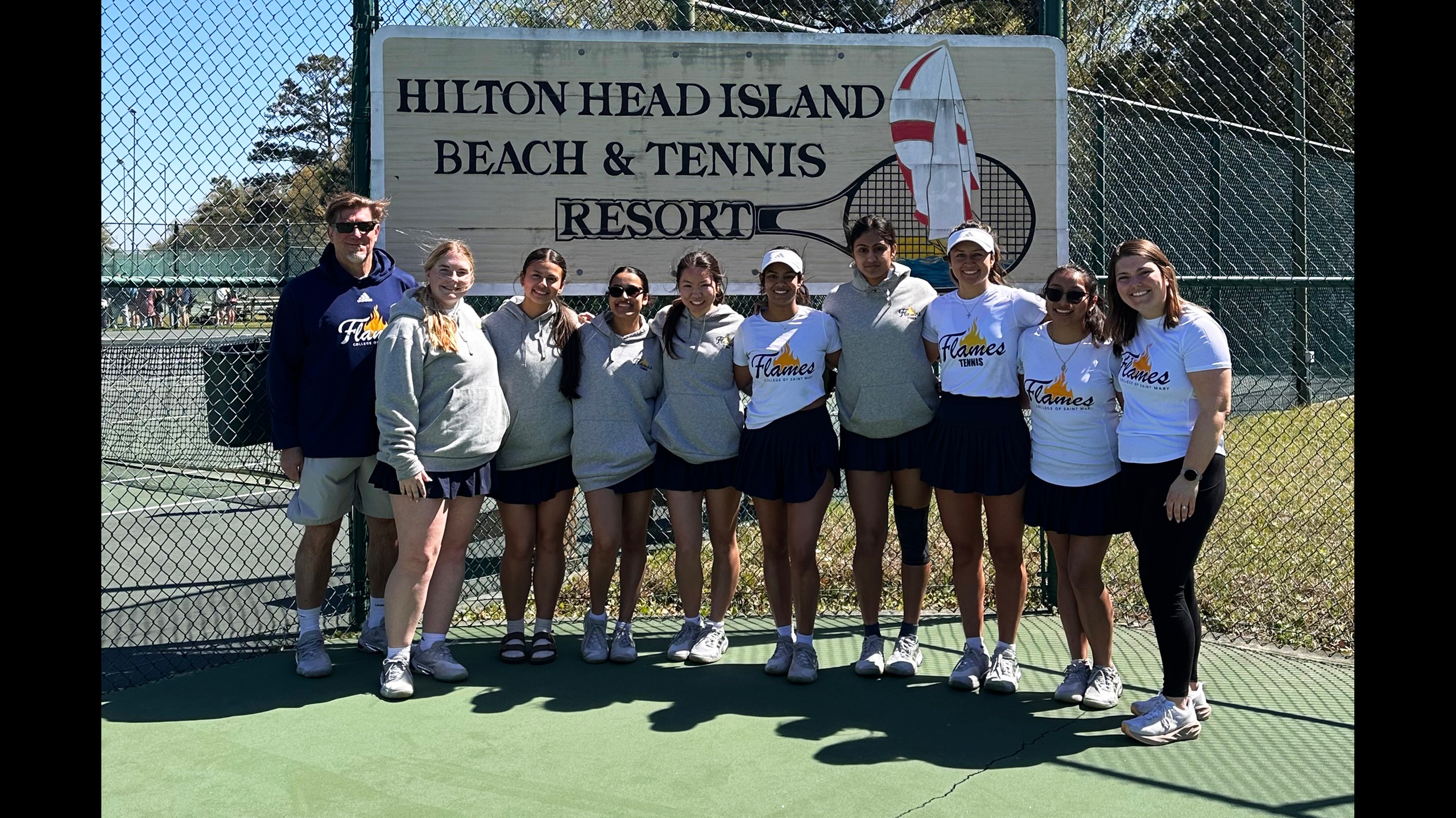 Tennis team wins 3 more to finish spring break trip 4-0