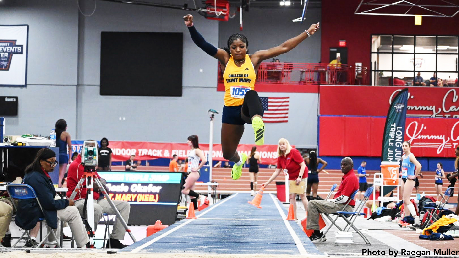 Okafor earns All-America honors with 7th in triple jump