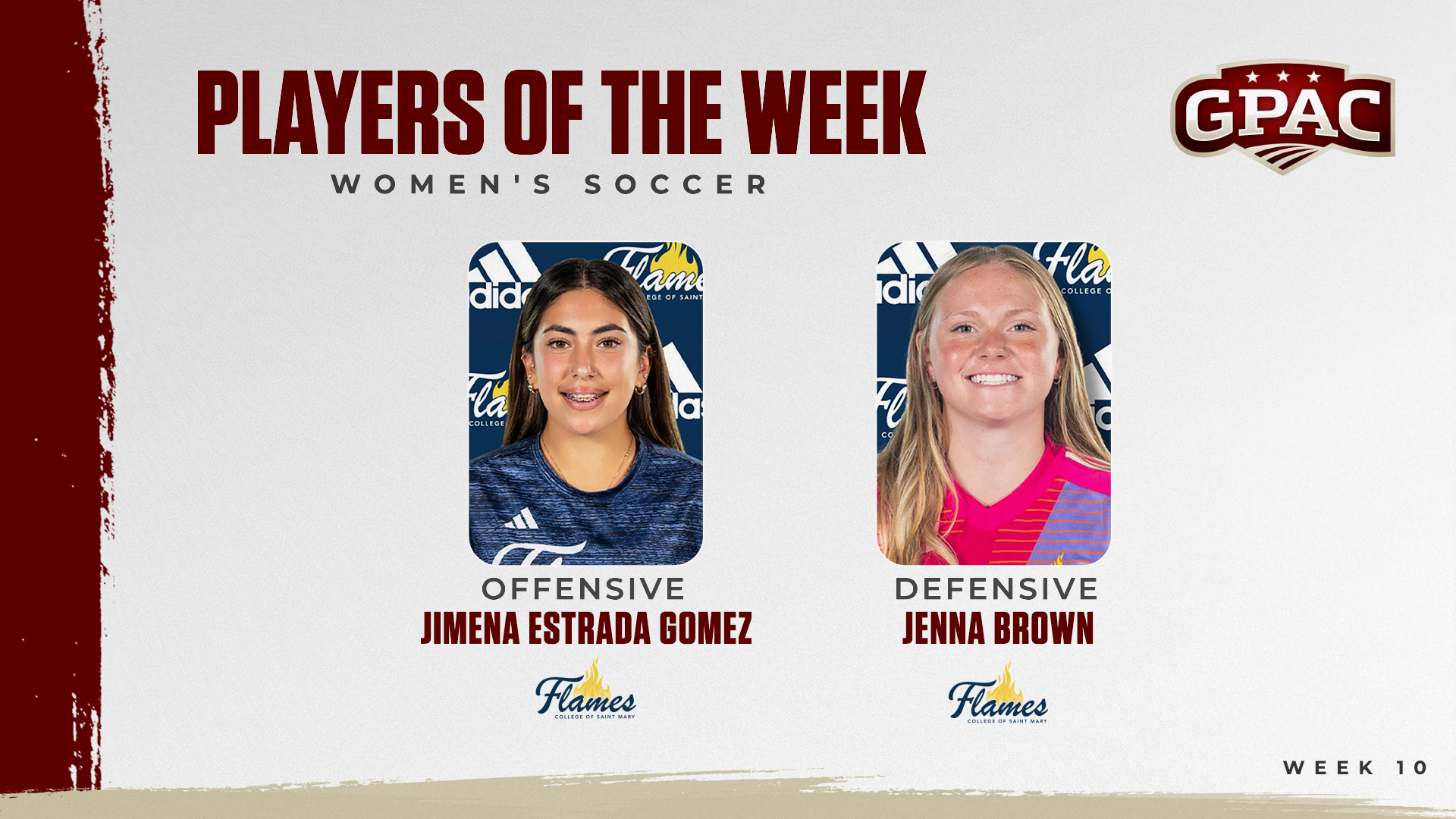 CSM&rsquo;s Estrada Gomez, Brown sweep GPAC Player of the Week honors