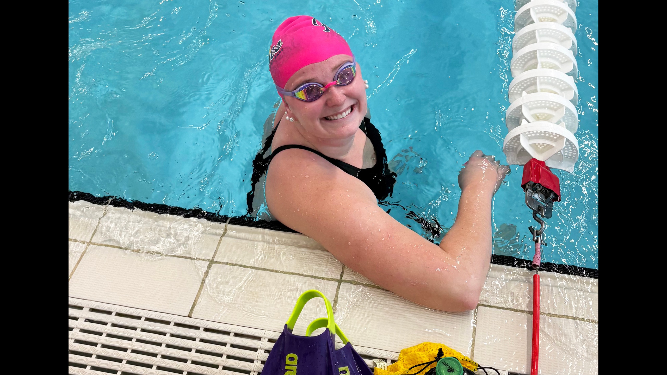 Brown competes in 200 free at nationals