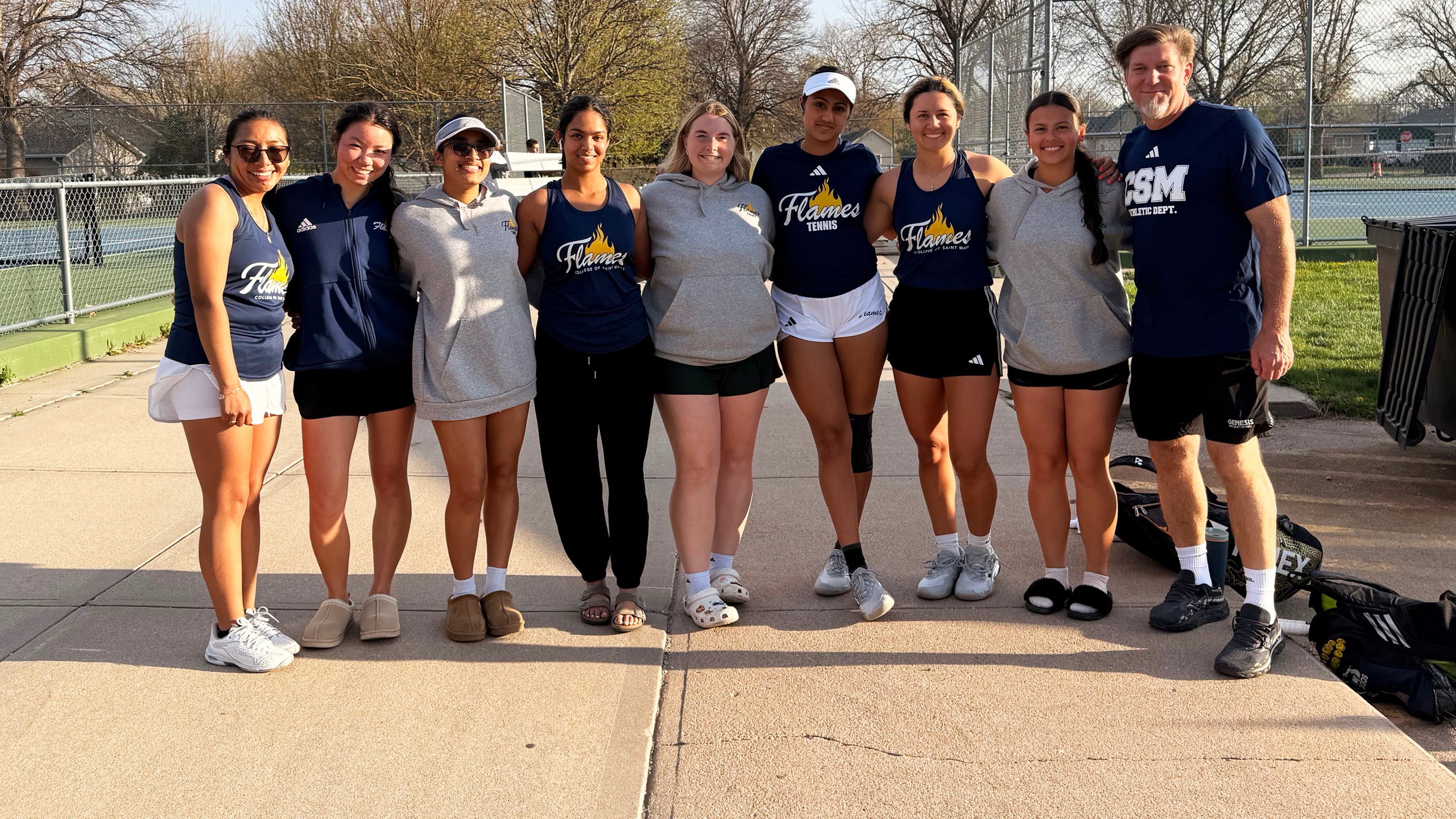 CSM tennis team runs GPAC win streak to 3