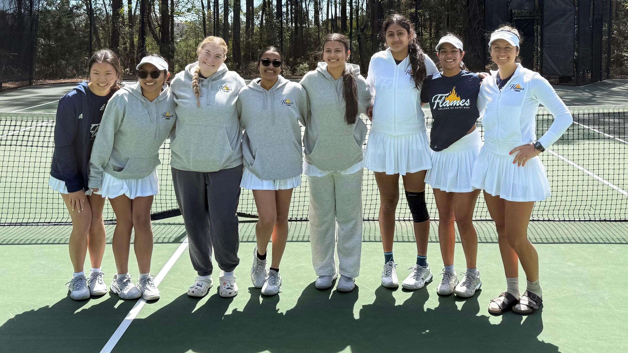 Flames open spring tennis season in style
