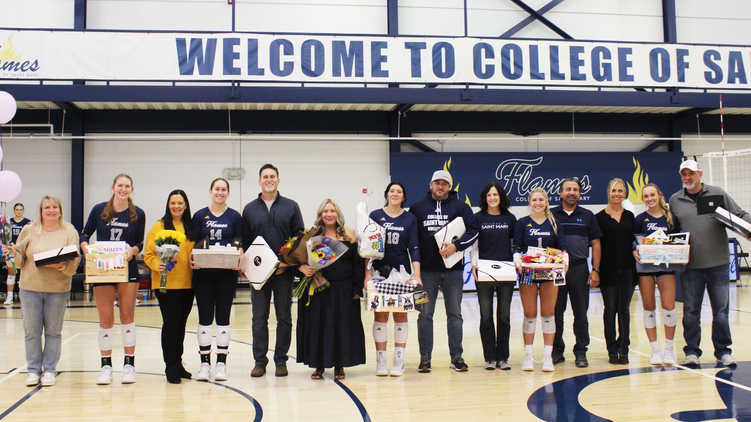 Flames earn 2nd straight five-set win on Senior Day